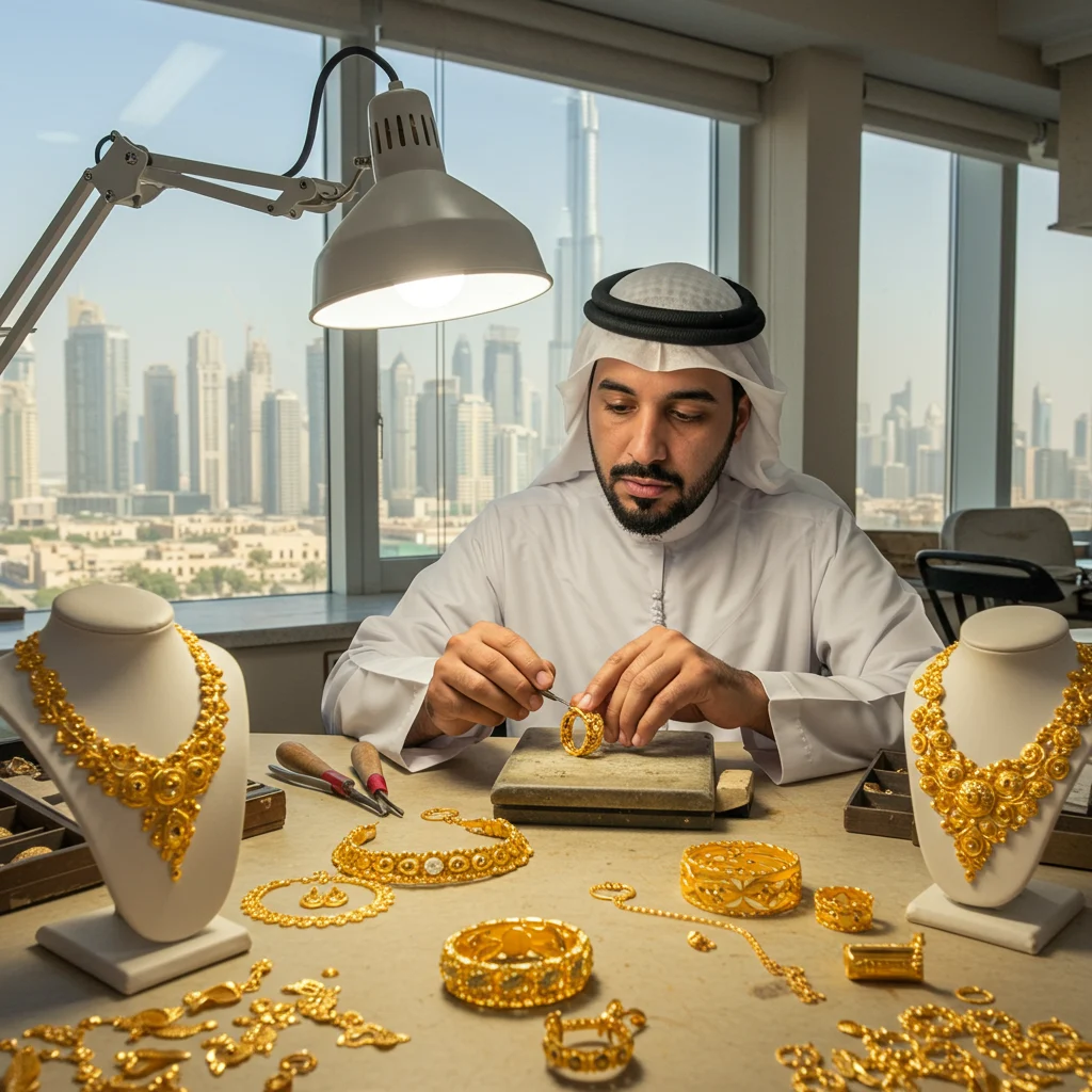 Custom-Made Gold Jewelry: Craftsmanship in Dubai