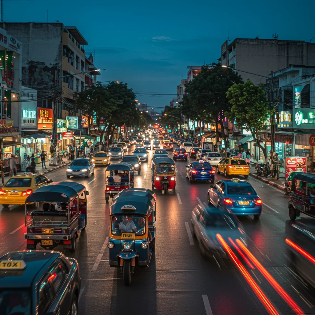 Tuk-Tuks and Petit Taxis: Navigating the City Streets